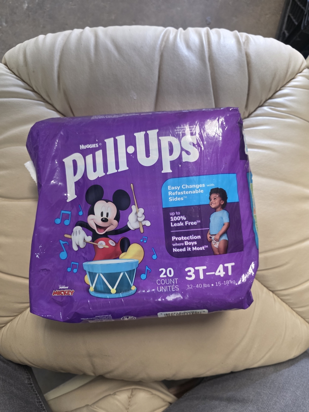 Huggies Pull-Ups Training Pants for Boys, Purple (3T-4T) - 20 Count